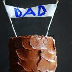 Happy Birthday Cake for a Dad! {Duck tape banner and Washer Cake Stand}