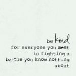 Be kind...