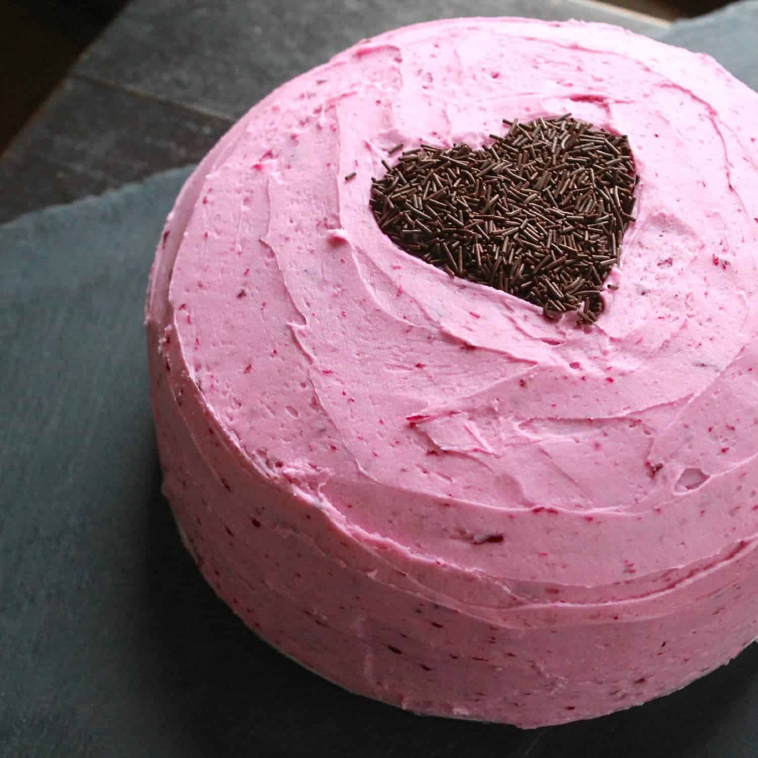 Chocolate Beet Cake With Naturally Dyed Pink Buttercream Gluten Free I Am Baker