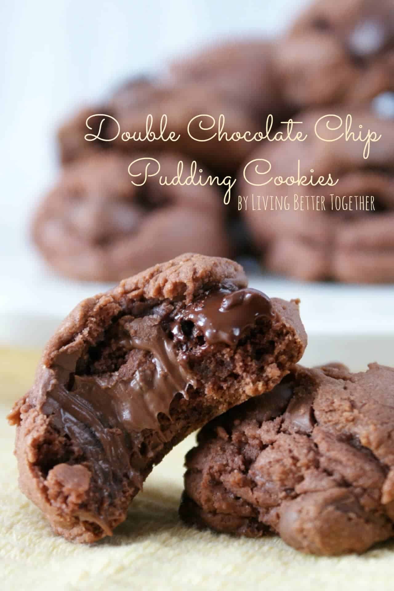 Double Chocolate Chip Pudding Cookies - i am baker