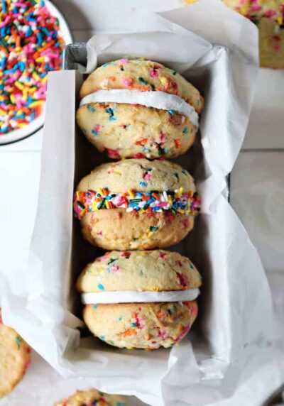 Birthday Cake Cookie Sandwiches I Am Baker