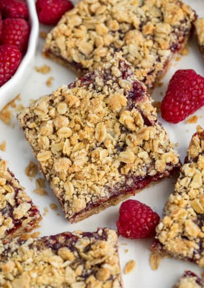 Raspberry Oatmeal Crumble Bars I Am Baker