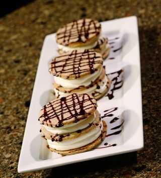 cookies with chocolate drizzle