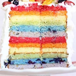 double rainbow cake