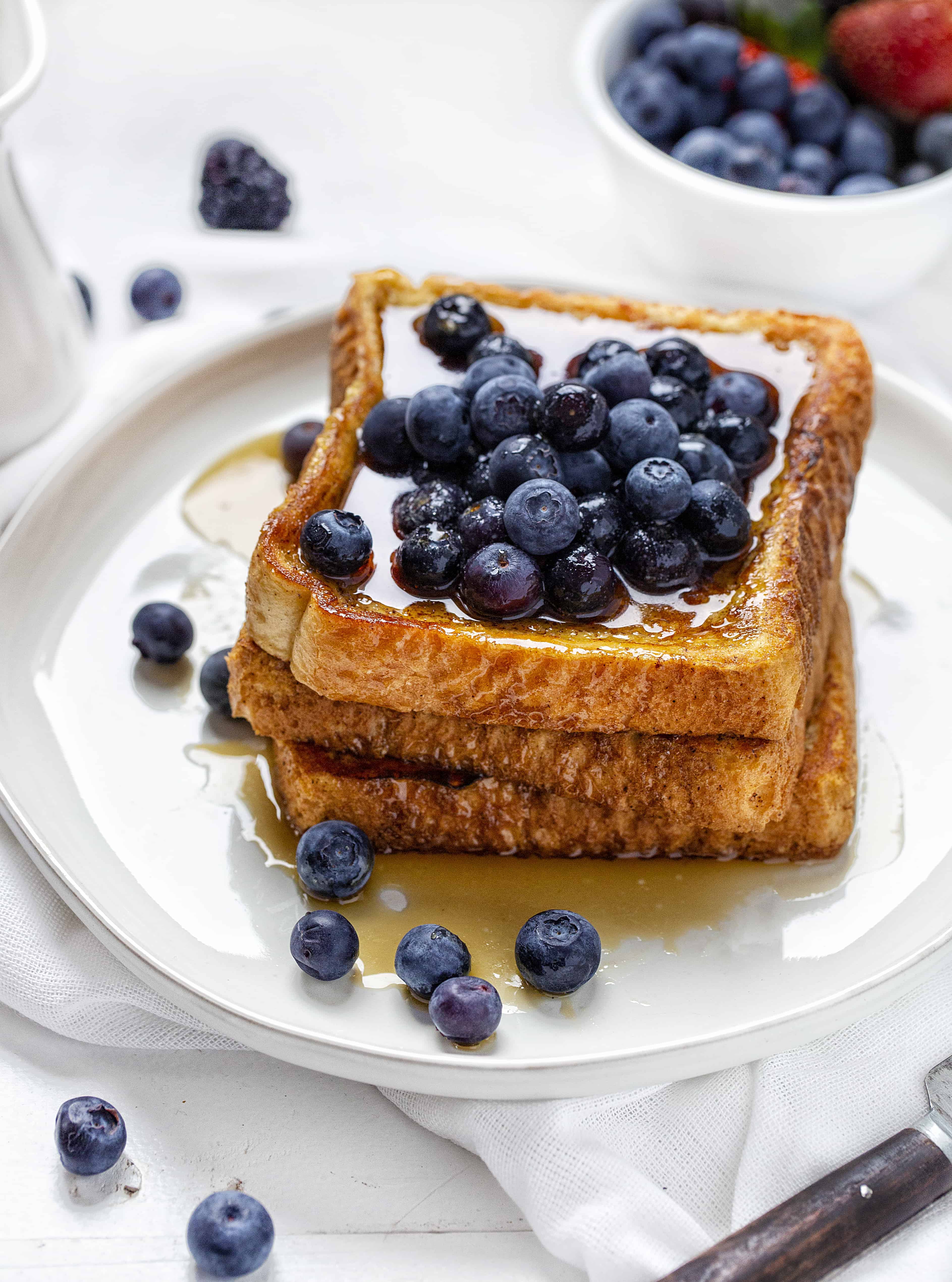 Perfect Pan Baked Easy French Toast- Baker Bettie