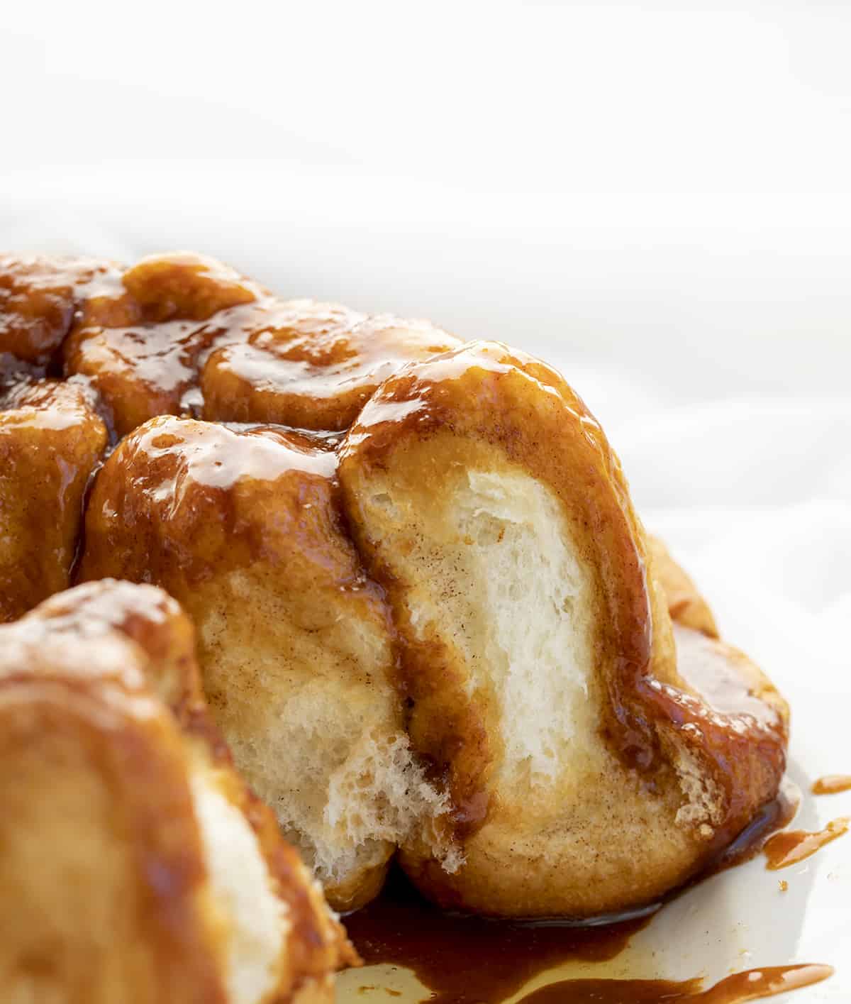 Inside of 5 Ingredient Monkey Bread