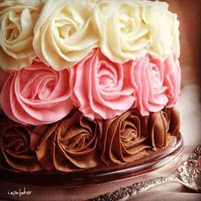 neapolitan rose cake