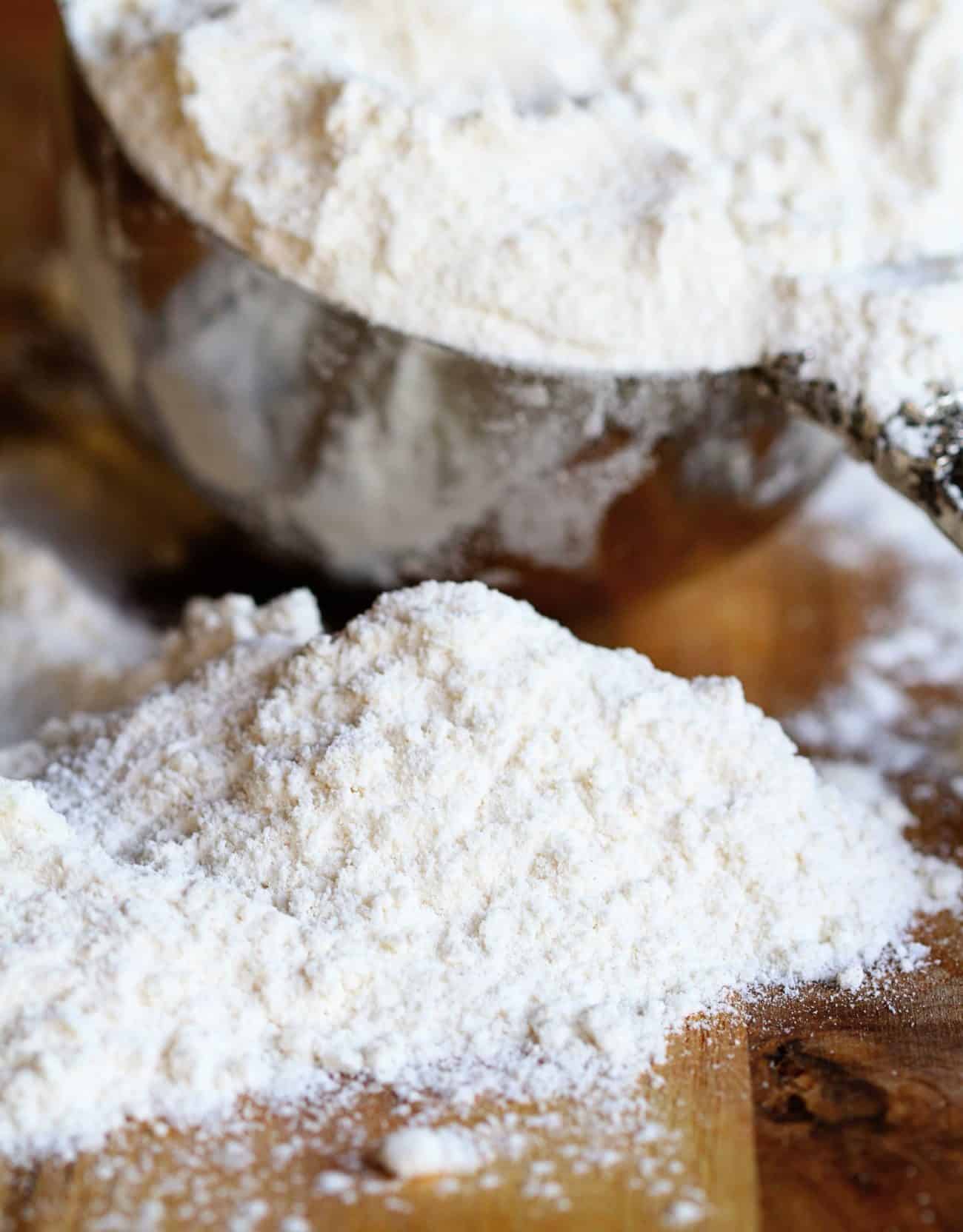 Flour on a Cutting Board