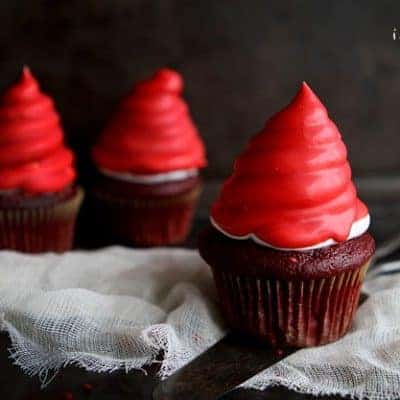 Red Velvet Hi-Hat Cupcakes!