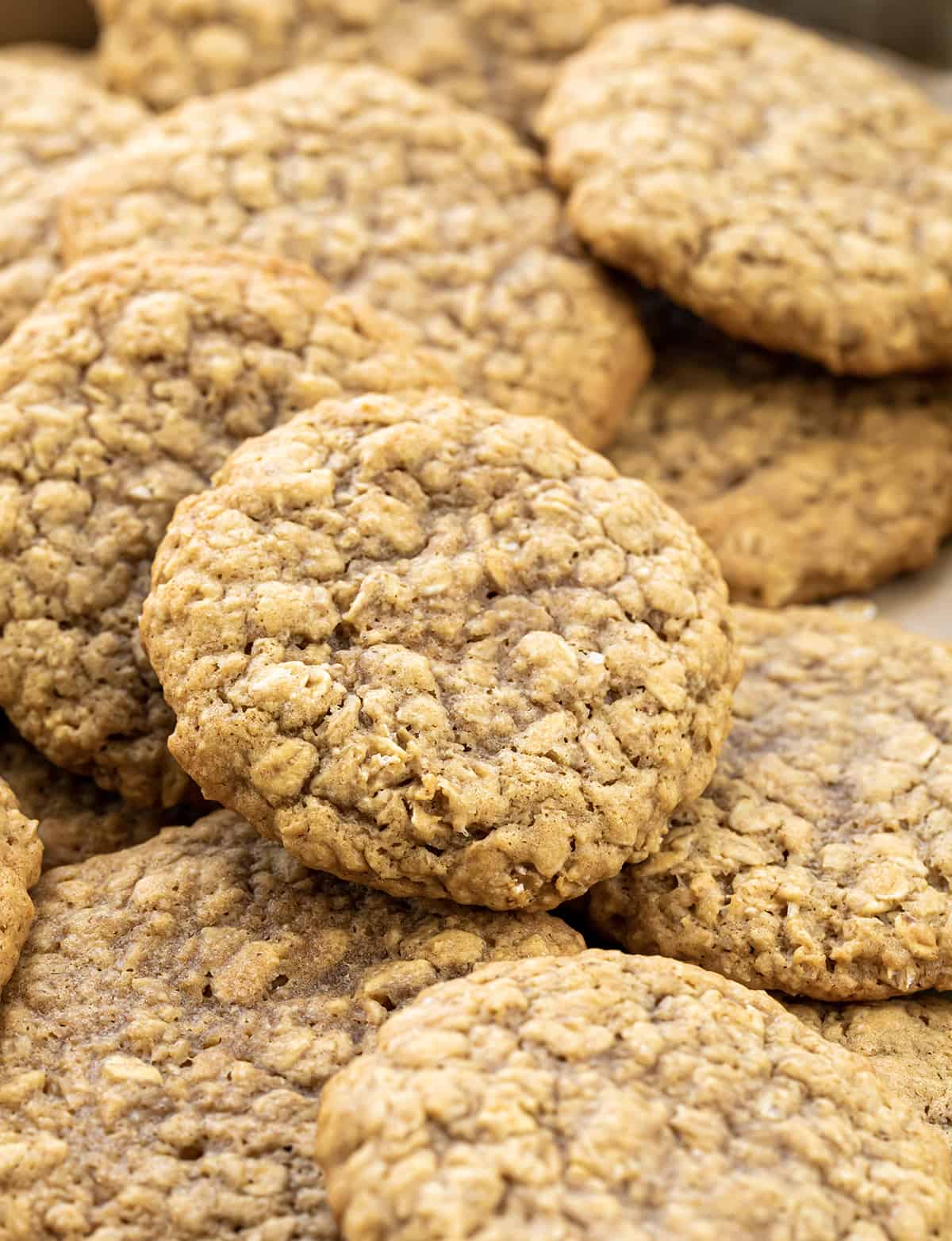 Close up of Oatmeal Cookies.