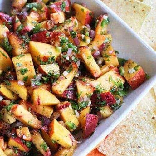 cilantro peach salsa