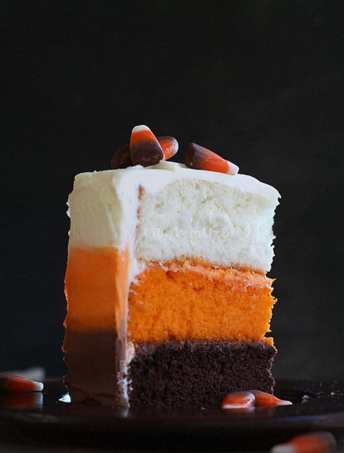 Candy Corn Cake i am baker