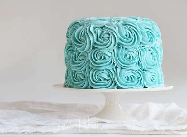 blue rose cake