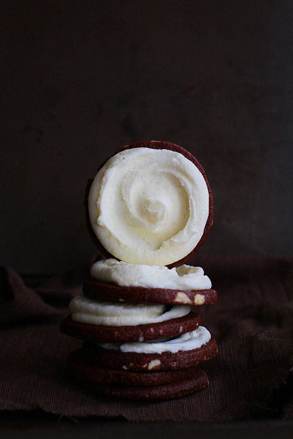 triple chocolate sugar cookie