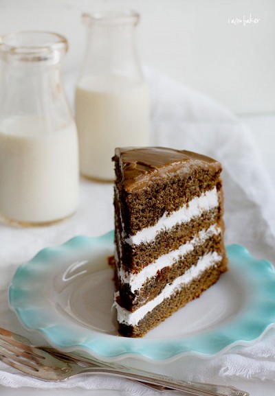 Slice of Coffee Cream Cake