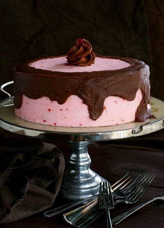 Chocolate Chocolate Raspberry Cake