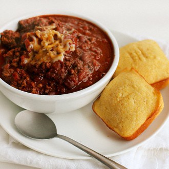 Homemade Cornbread and Cocoa Chili - i am baker