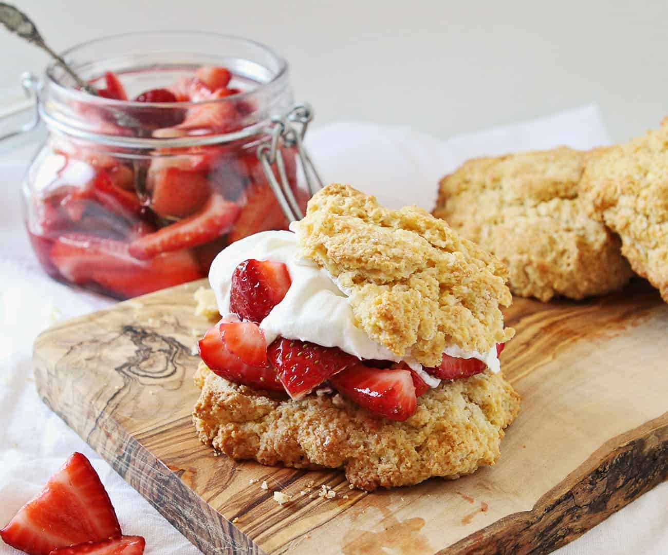 Tequila Strawberries - Tequila Strawberry Shortcake