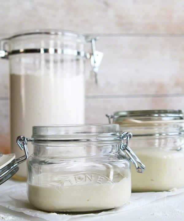 Homemade Pan Release in jars on a counter.