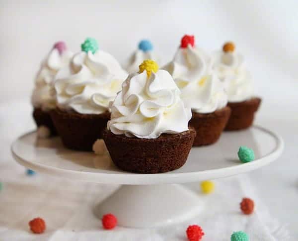 Mini Brownie Cupcakes 