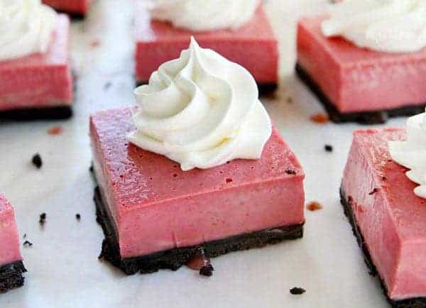 Neapolitan Bars with Oreo Crust