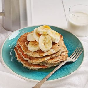 Banana Oat Pancakes #breakfast #recipe