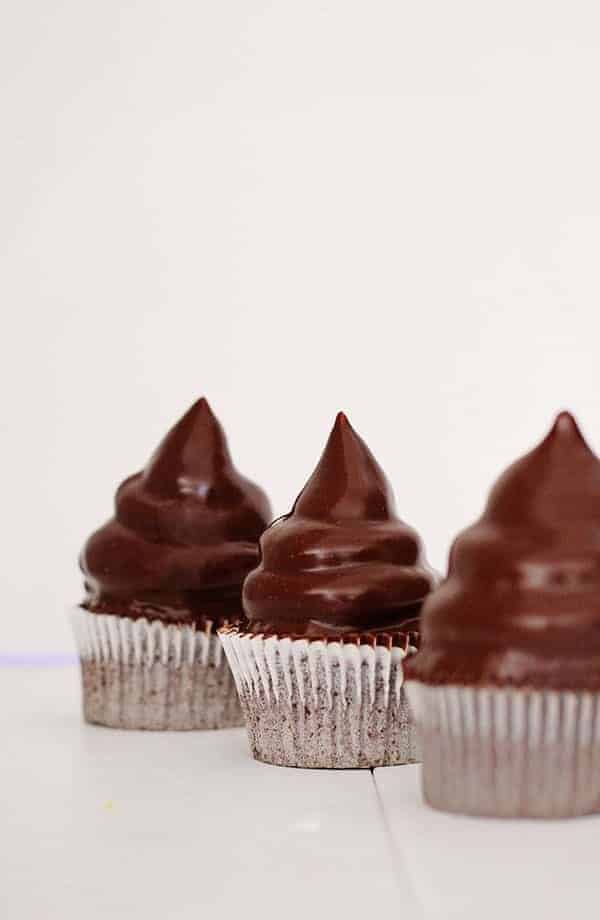 Chocolate Hi-Hat Cupcakes with a #surpriseinside ! from iambaker.net