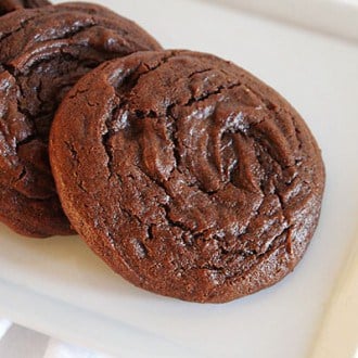 Chocolate Fudge Pepper Cookies - i am baker