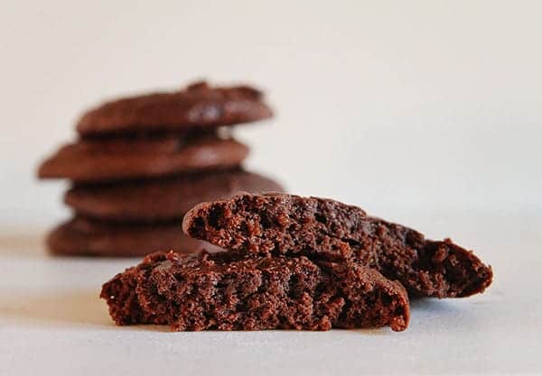 Fudgy Chocolate Cookies with Coarse Ground Pepper