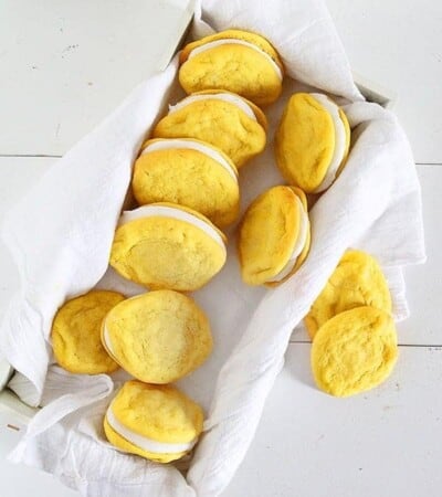 Lemon Sugar Cookie Sandwiches - i am baker