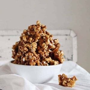 Savory White Chocolate Caramel Popcorn