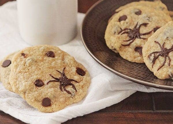 Chocolate Chip Spider Cookies