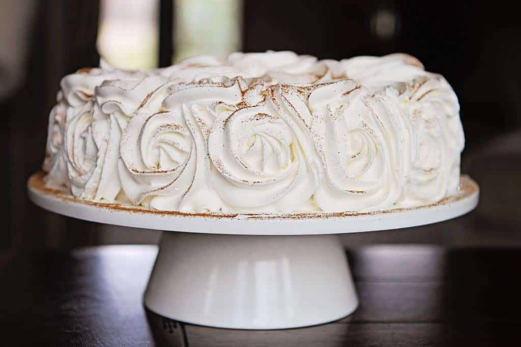 Pumpkin Pie Rose Cake - i am baker