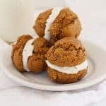 Pumpkin Spice Cake Cookie Sandwiches with Brown Butter Buttercream