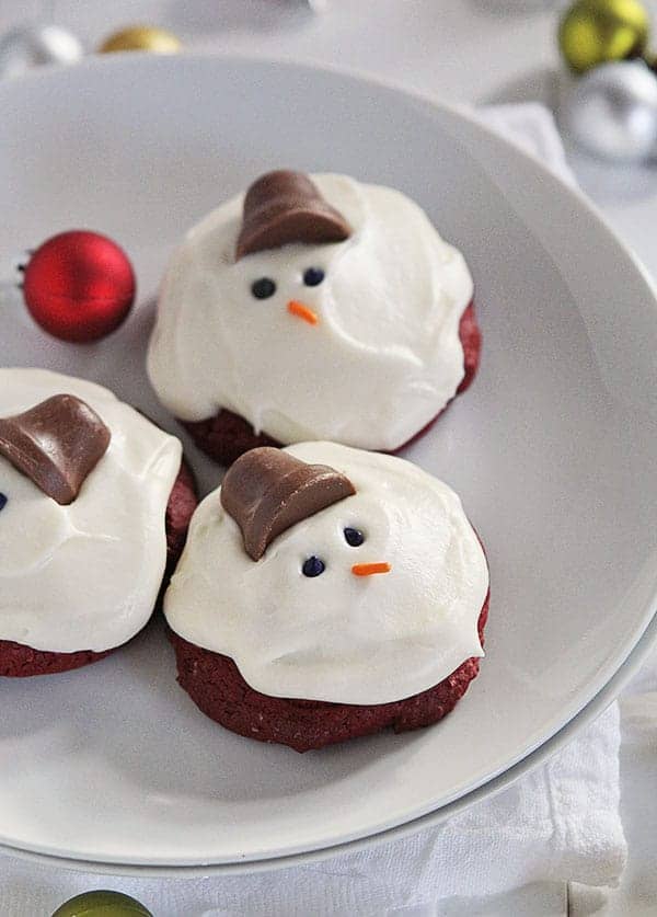Melted Snowman Cookies • Love From The Oven