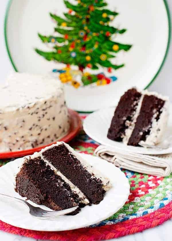 Chocolate Cake with Kahlua Frosting #foodstylingchallenge
