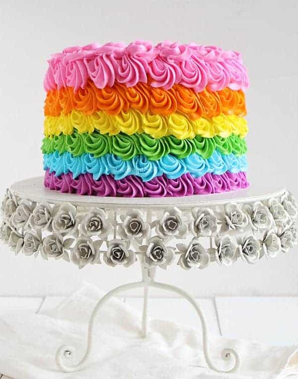 rainbow decorated cake ideas