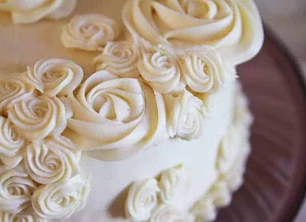 Chunky Carrot Cake From Scratch with Cream Cheese Rosettes!