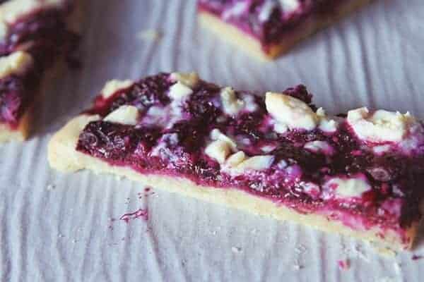 rustic blueberry tart