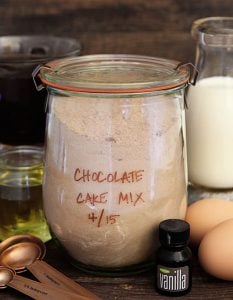 Homemade Chocolate Cake Mix