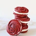 Red Velvet Rose Cookies
