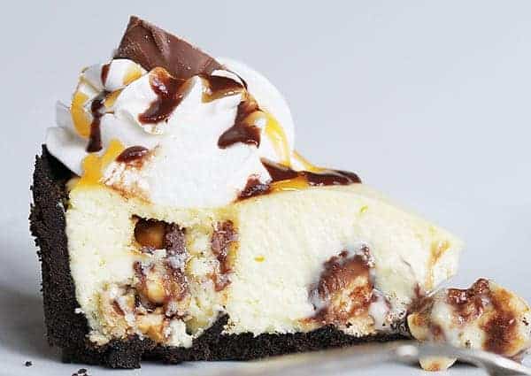 Snickers Bar Cheesecake Pie