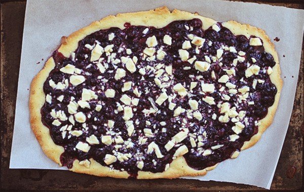 rustic blueberry tart