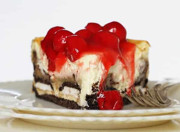 Cherry Cheesecake with Oreos and Chocolate Chip Cookie!