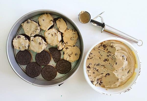 Cherry Cheesecake with Oreo and Chocolate Chip Cookie!