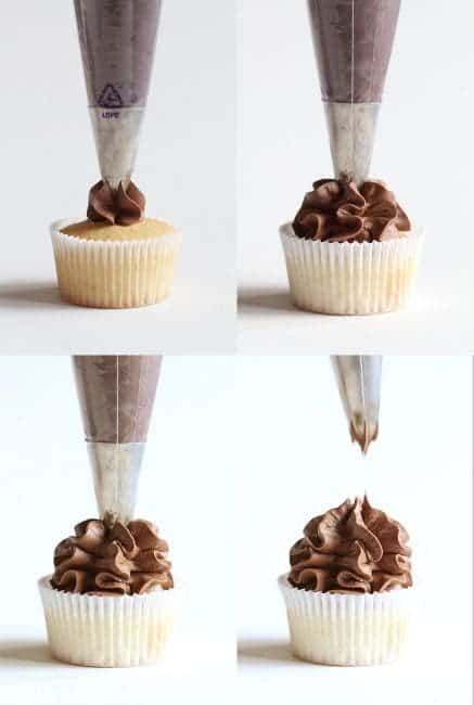How to Pipe Frilly Flowers on Cupcakes