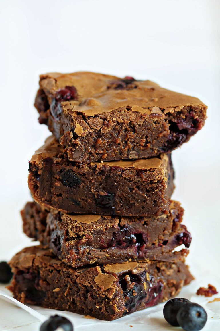 Blueberry Brownies i am baker