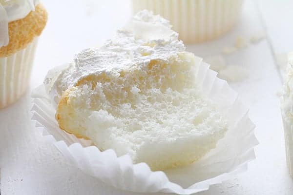 Coconut Angel Food Cupcakes!