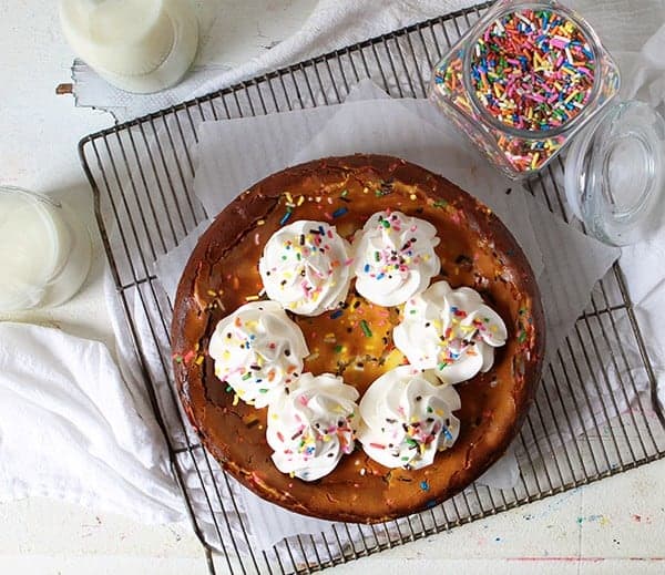 White Chocolate Confetti Cheesecake I Am Baker