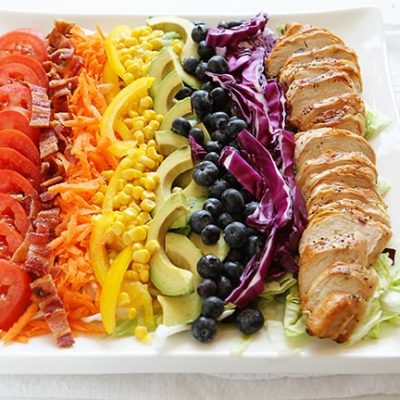 Grilled Chicken Rainbow Cobb Salad!